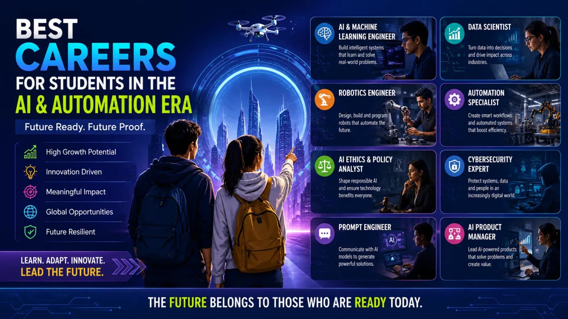 Best Careers for Students in the AI & Automation Era