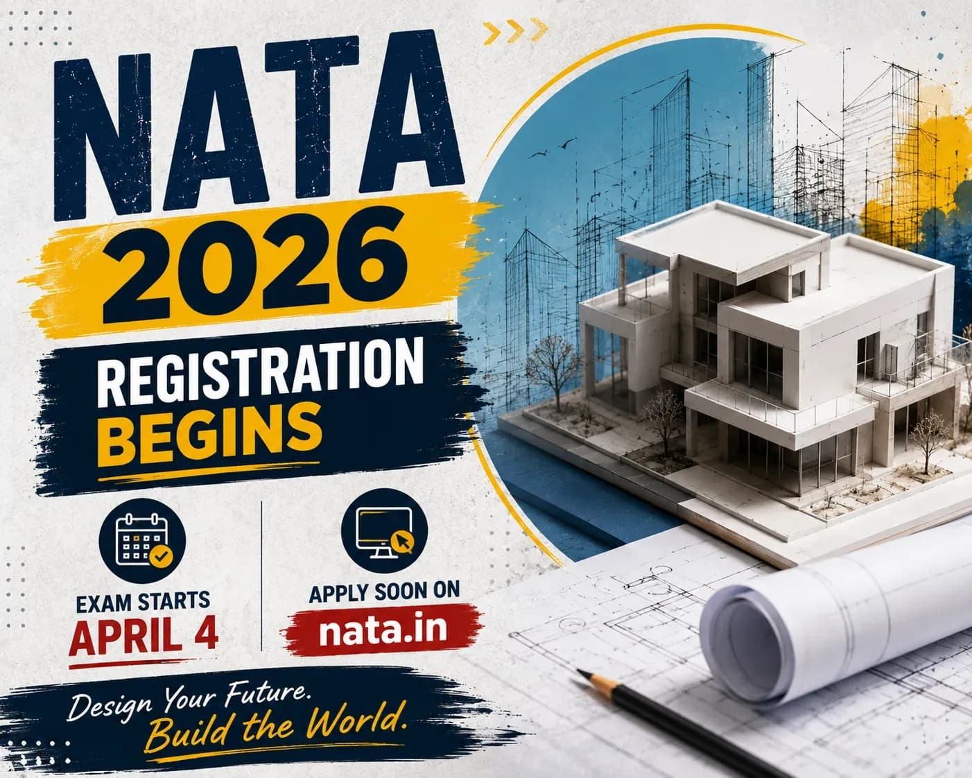 NATA 2026 Registration Begins Exam Starts April 4, Apply Soon on nata.in