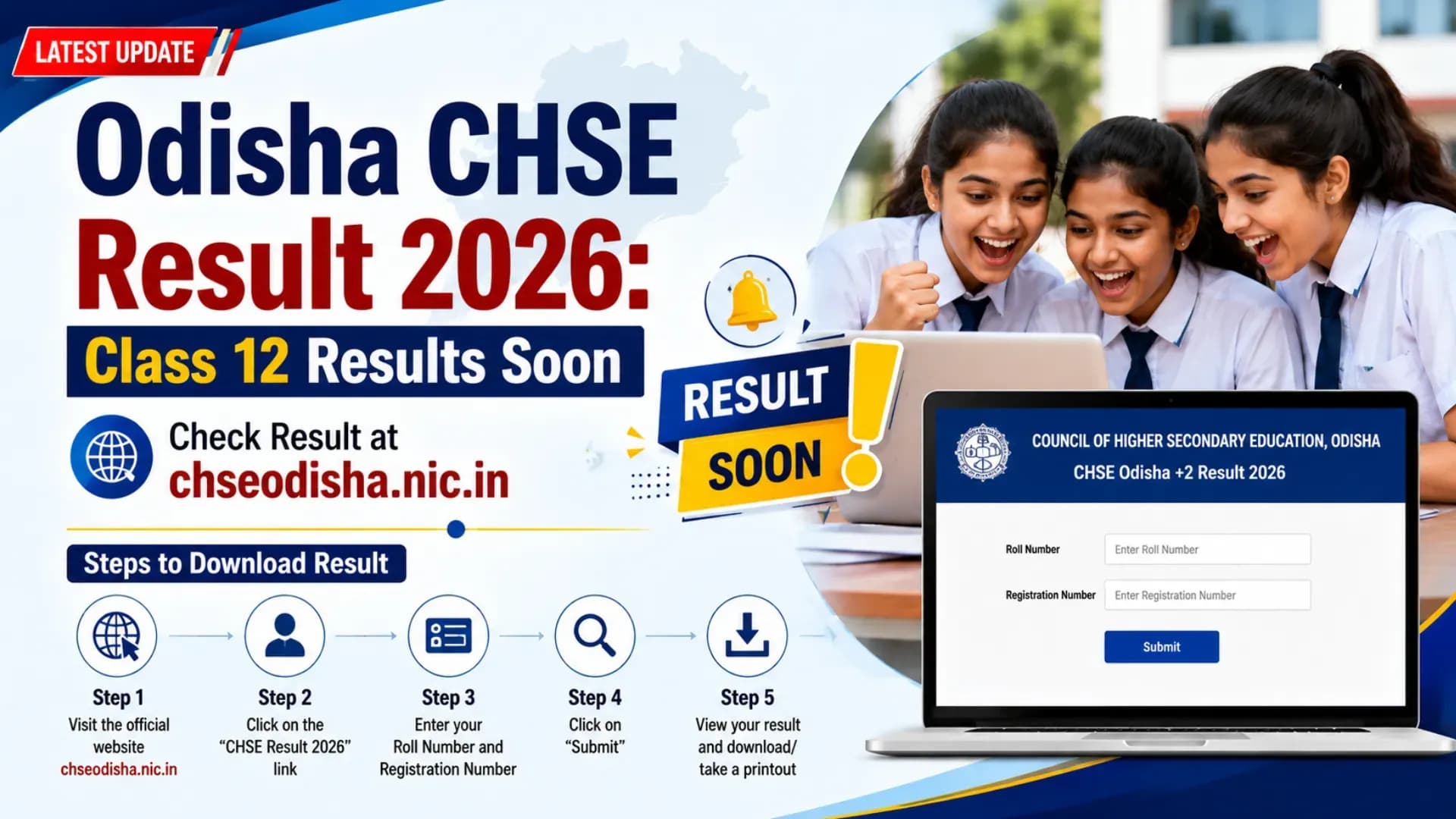 Odisha CHSE Result 2026: Class 12 Results Soon, Check Result at chseodisha.nic.in and Steps to Download
