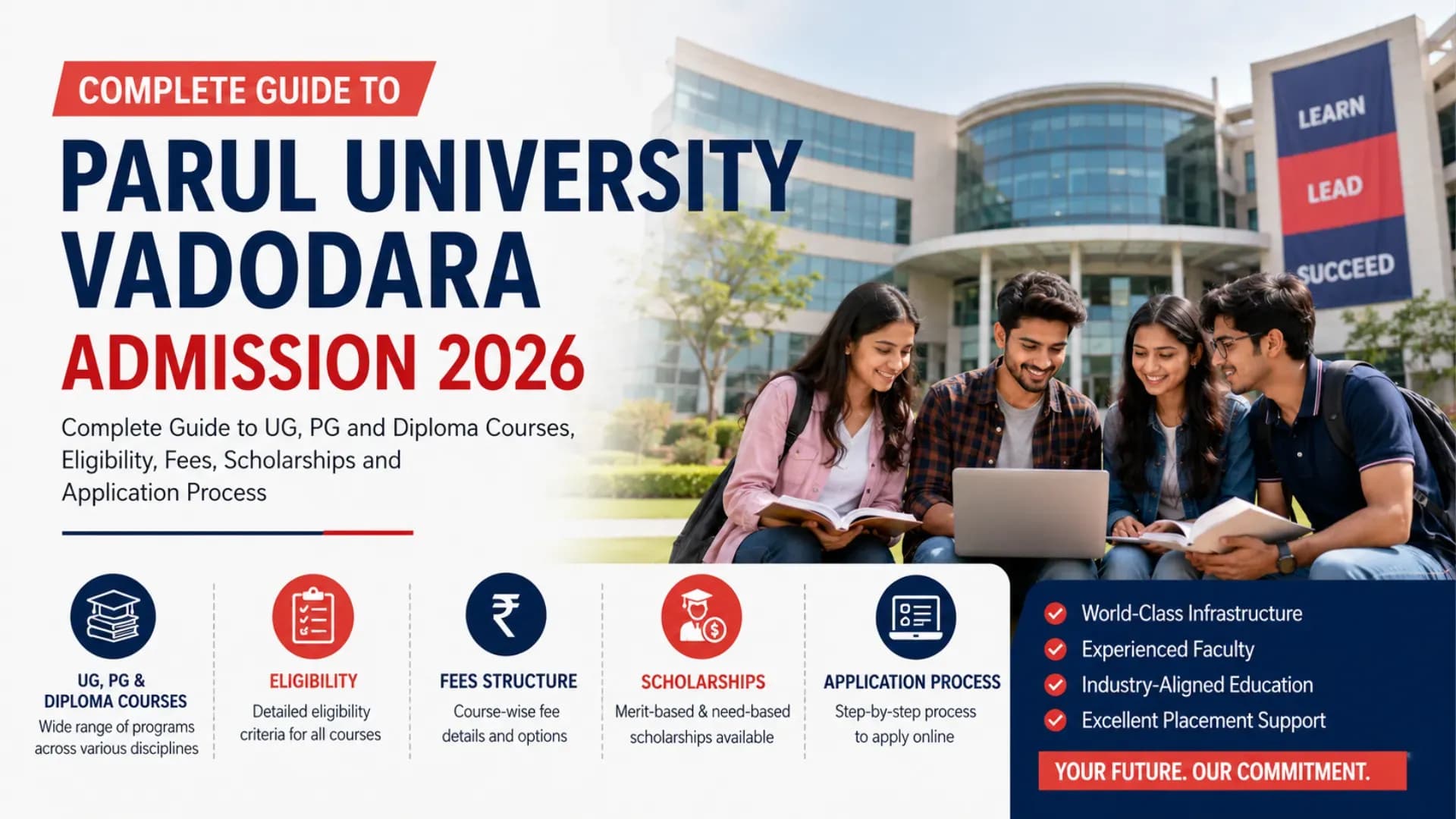 Parul University Vadodara Admission 2026: Complete Guide to UG, PG and Diploma Courses, Eligibility, Fees, Scholarships and Application Process