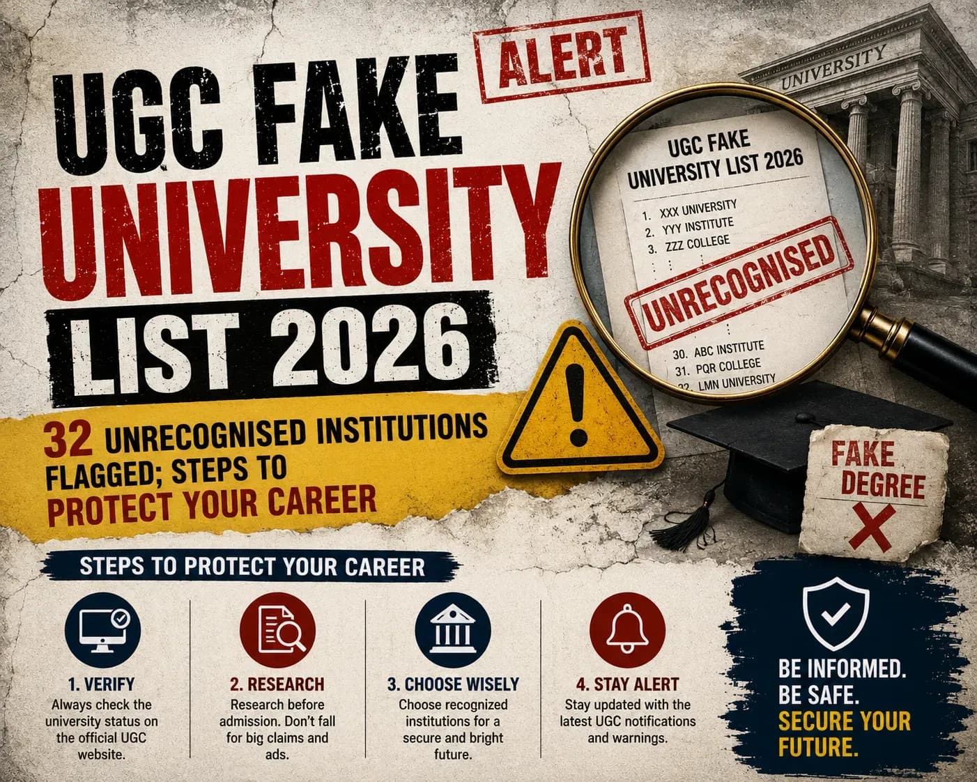 UGC Fake University List 2026