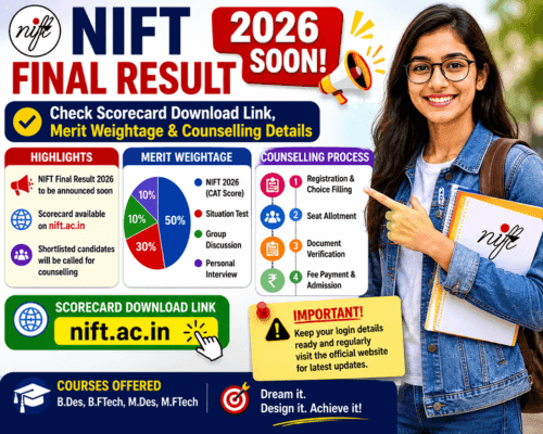 NIFT Final Result 2026 Soon: Check NTA Scorecard Download Link, Merit Weightage & Counselling Details