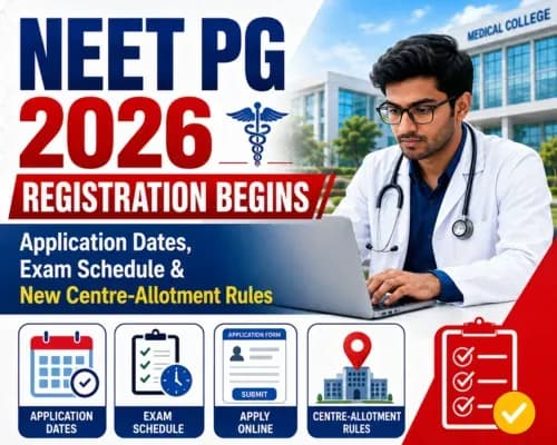 NEET PG 2026 Registration Begins: Check Application Dates, Exam Schedule and New Centre-Allotment Rules