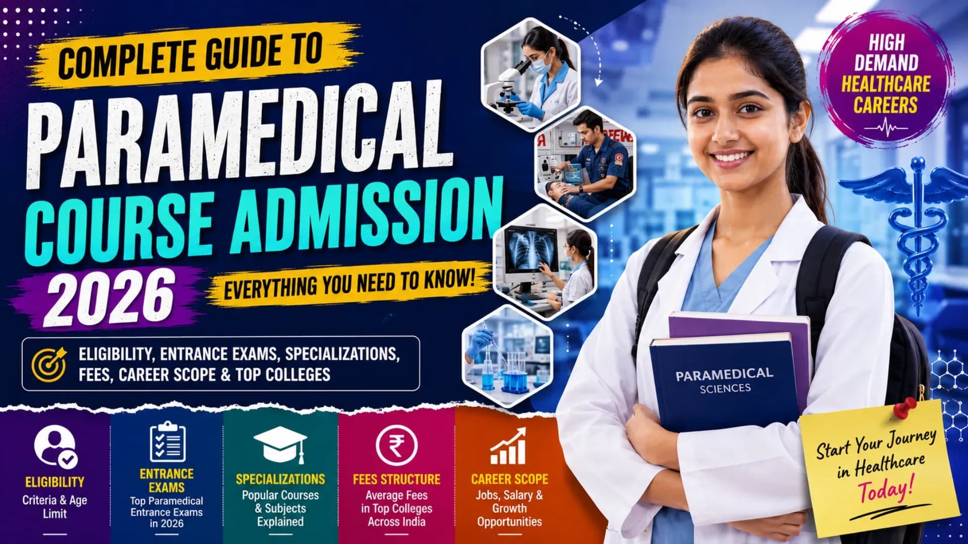 Complete Guide to Paramedical Course Admission 2026: Eligibility, Entrance Exams, Specializations, Fees and Career Scope