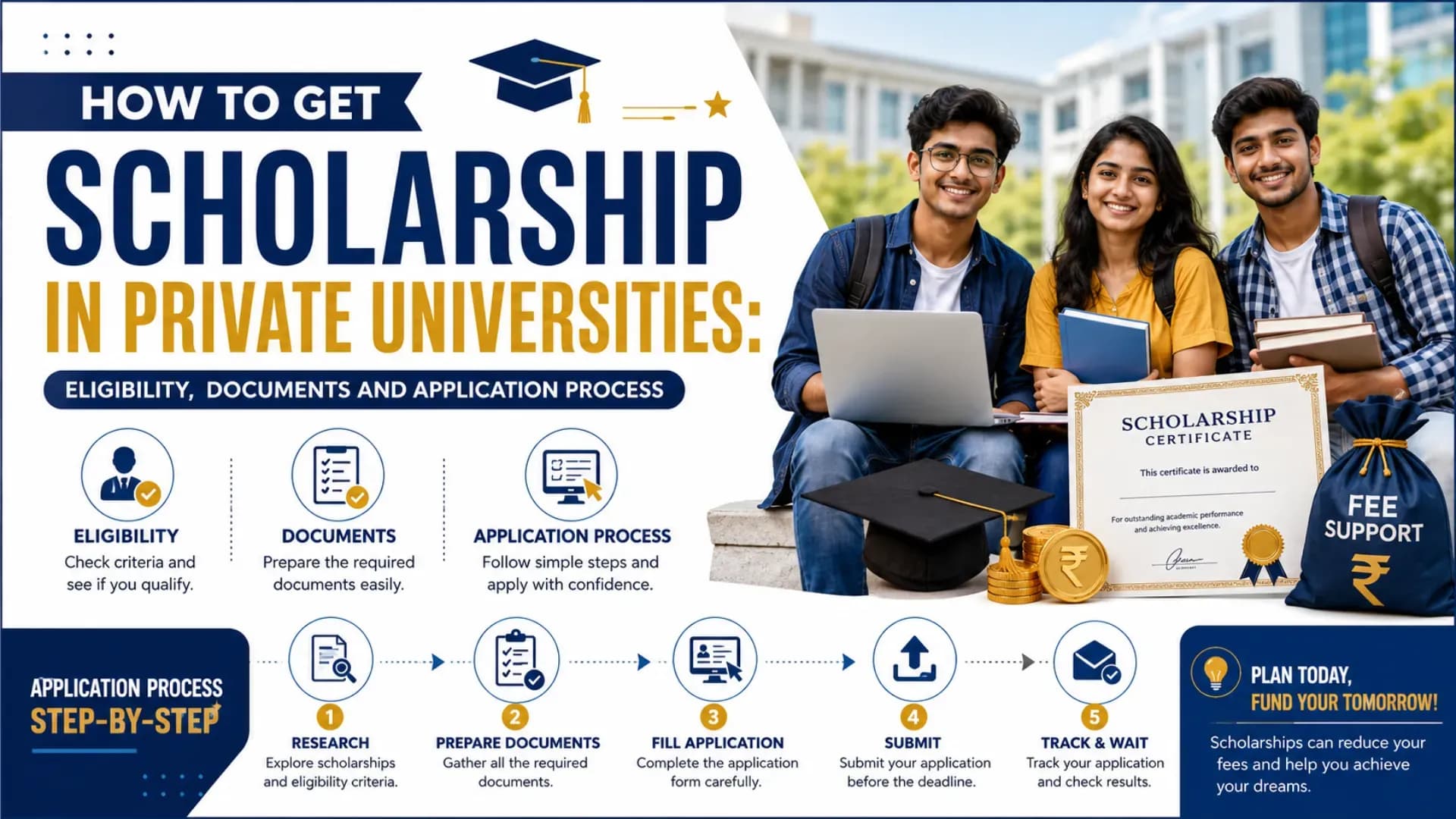 How to Get Scholarship in Private Universities: Eligibility, Documents and Application Process