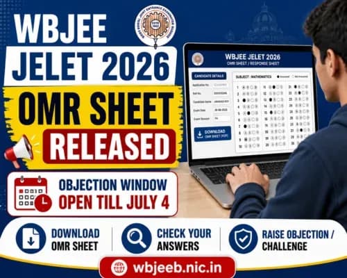WBJEE JELET 2026 OMR Sheet Released at wbjeeb.nic.in; Objection Window Open Till July 4