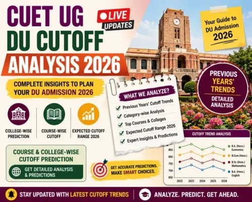 CUET UG DU Cutoff Analysis 2026 Live Updates