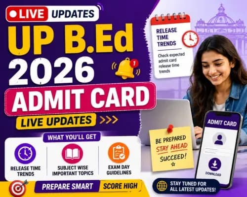 UP B.Ed 2026 Admit Card LIVE Updates: Release Time Trends; Subject Wise Important Topics