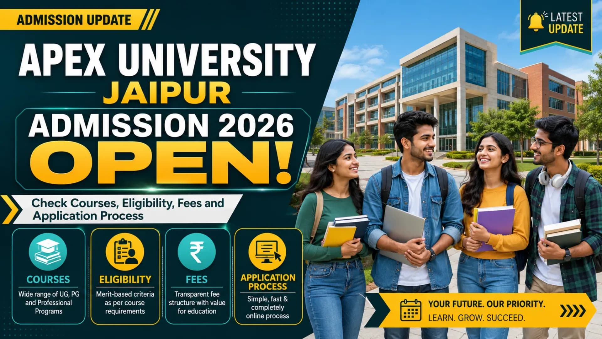 Apex University Jaipur Admission 2026 Open: Check Courses, Eligibility, Fees and Application Process