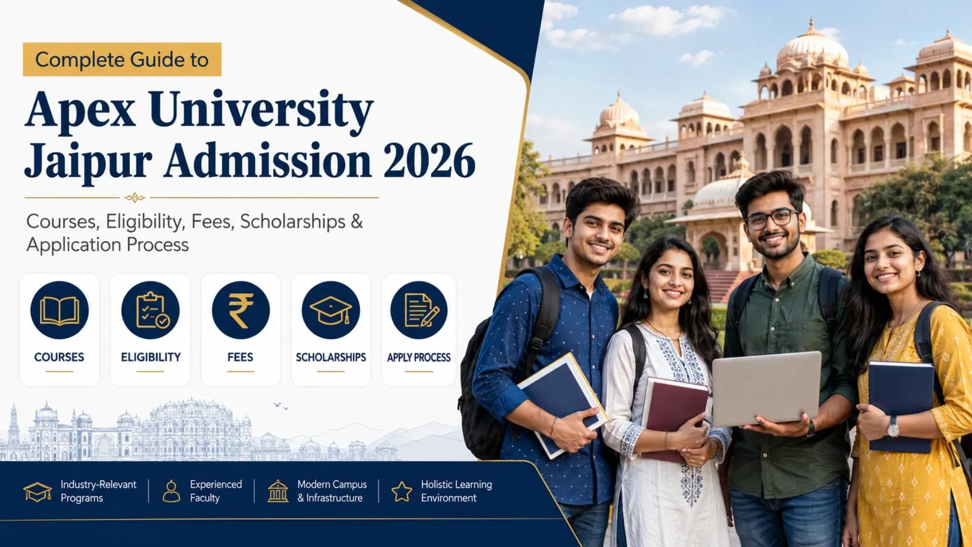 Apex University Jaipur Admission 2026: Complete Guide to Courses, Eligibility, Fees, Scholarships and Application Process