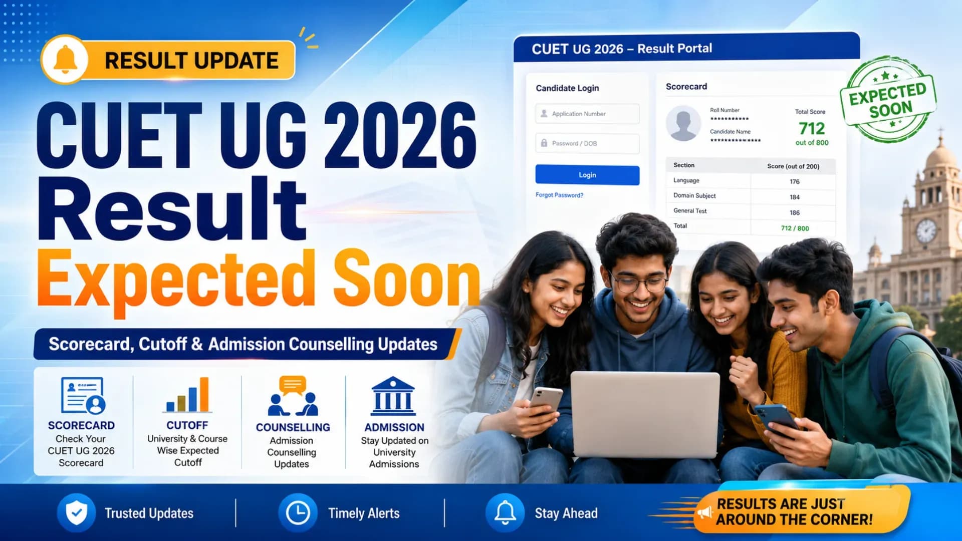 CUET UG 2026 Result Expected Soon: Scorecard, Cutoff and Admission Counselling Updates