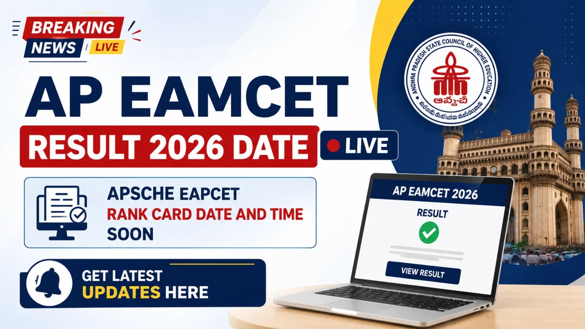 AP EAMCET Result 2026 Date LIVE: APSCHE EAPCET Rank Card Date and Time Soon, Get Latest Updates Here