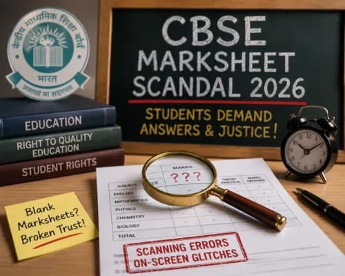 CBSE Blank Marksheet Scandal 2026: Outrage Erupts Over Severe On-Screen Marking and Scanning Glitches