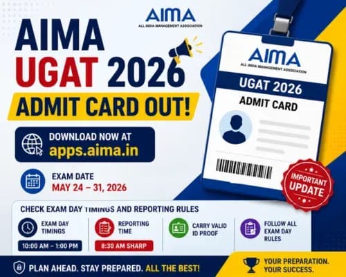 AIMA UGAT 2026 Admit Card Out: Download at apps.aima.in; Check Exam Day Timings and Reporting Rules