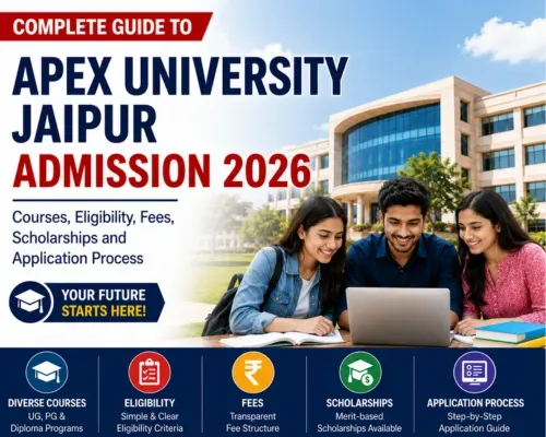 Apex University Jaipur Admission 2026: Complete Guide to Courses, Eligibility, Fees, Scholarships and Application Process