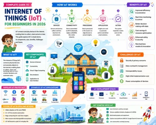 Complete Guide to Internet of Things (IoT) for Beginners in 2026: Learn IoT From Scratch