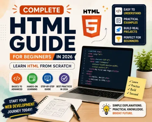 Complete HTML Guide for Beginners in 2026: Learn HTML From Scratch