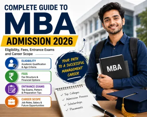 Complete Guide to MBA Admission 2026: Eligibility, Fees, Entrance Exams and Career Scope